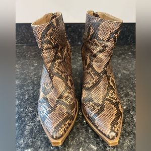 Steve Madden snake print boots